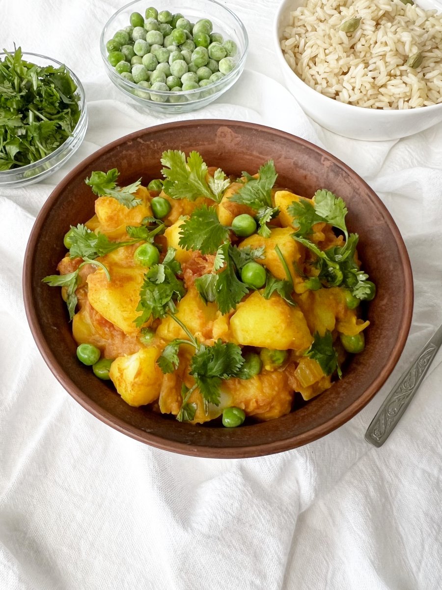 Aloo Matar Recipe - Healthy Alyona