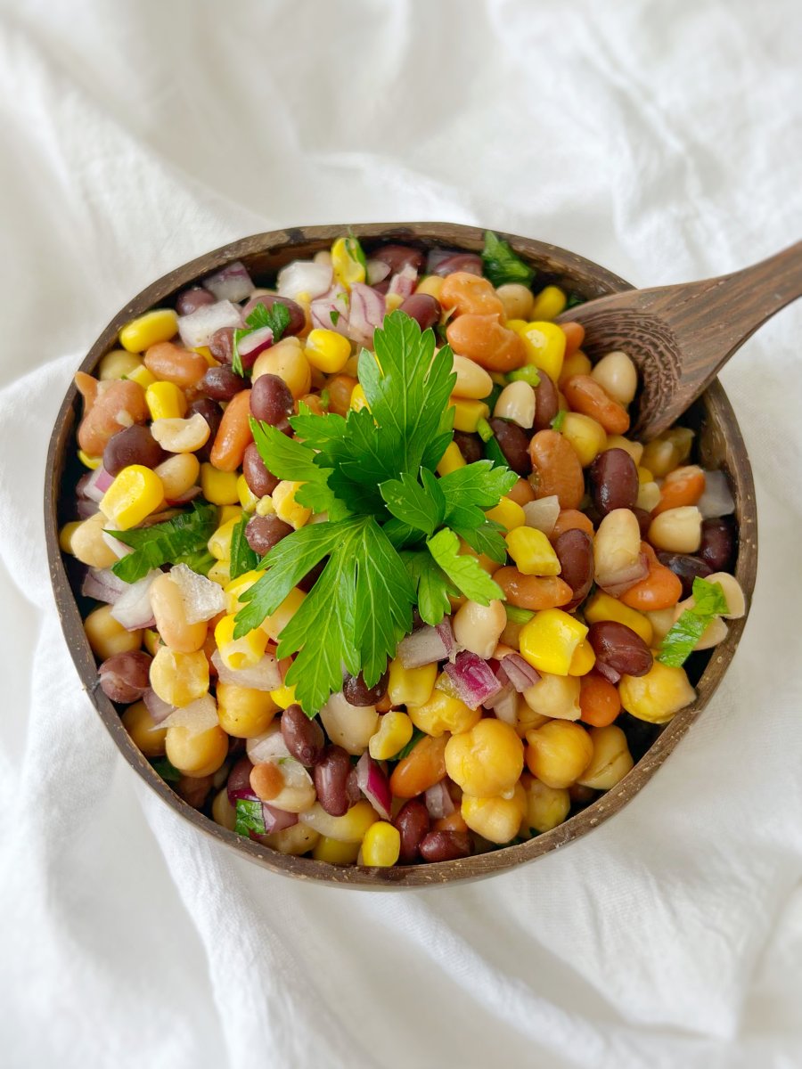 Legume Medley Salad Recipe - Healthy Alyona