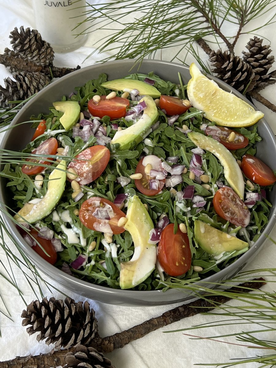Pine Nut Arugula Salad Recipe - Healthy Alyona