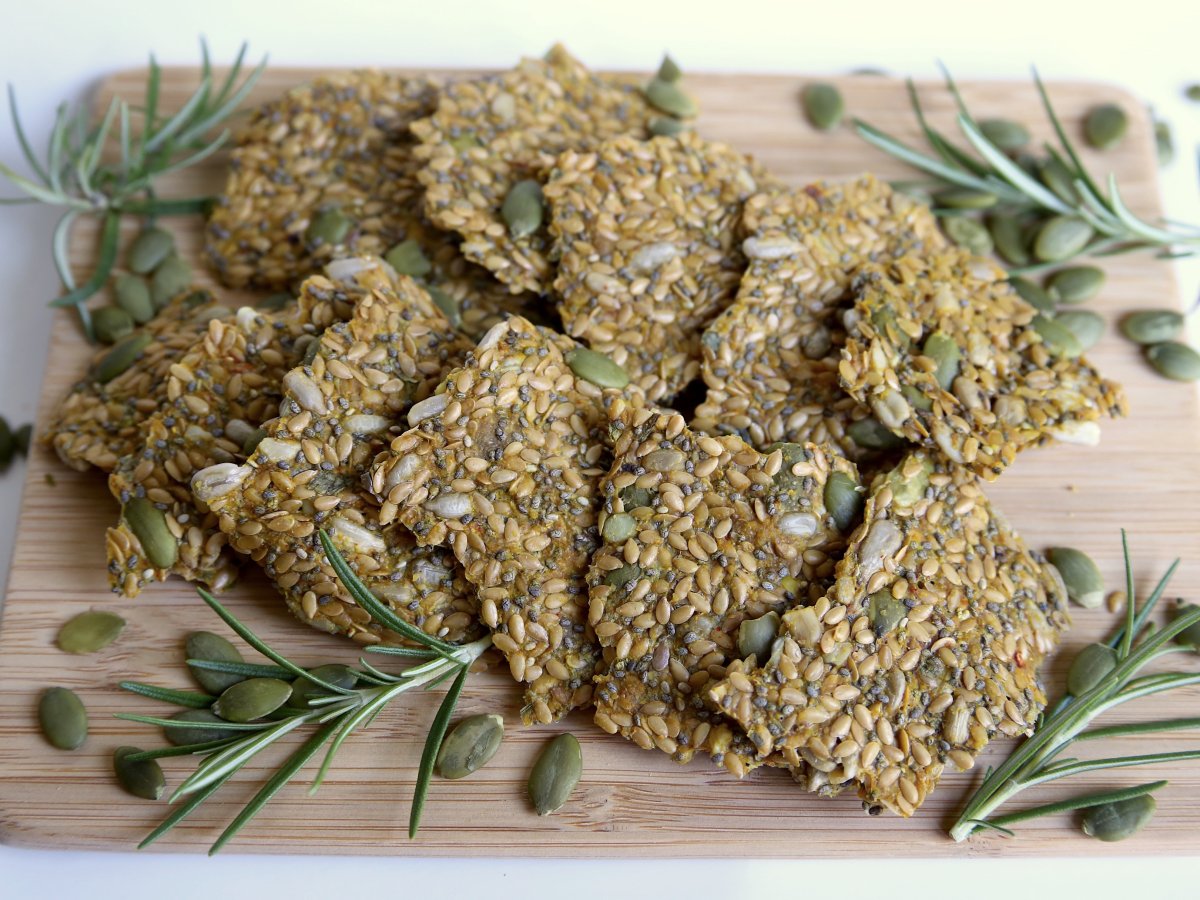 gluten free seed crackers