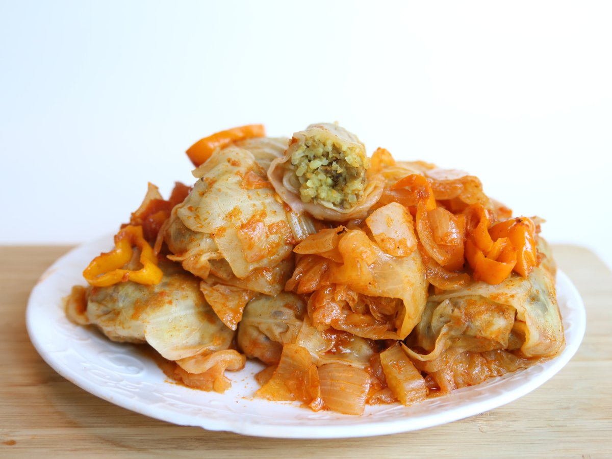 Vegan Stuffed Cabbage Rolls Recipe - Healthy Alyona